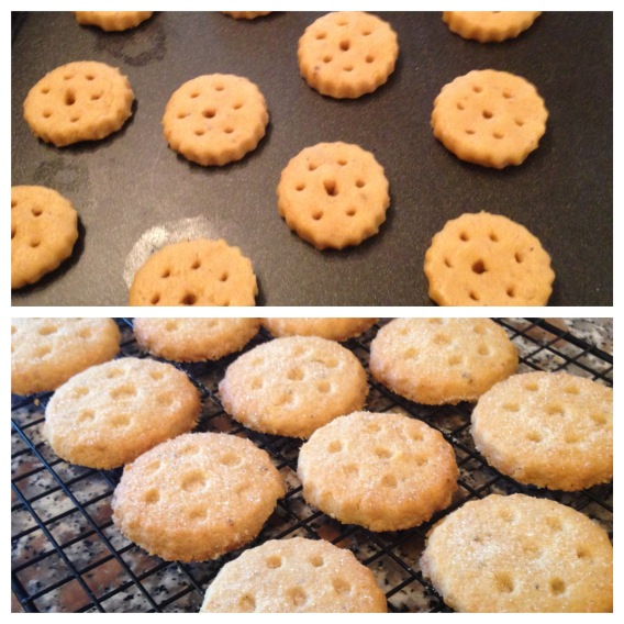 Top - before baking Bottom - fresh from the oven